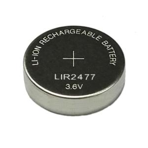 Wholesale 3.6V lithium ion button cell LIR2477 from china suppliers