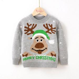 Wholesale Autumn Winter Kids Baby Boys Girls Pullover Sweaters Baby Boy Girl Long Sleeve Christmas Cartoon Knit Children's Sweater from china suppliers