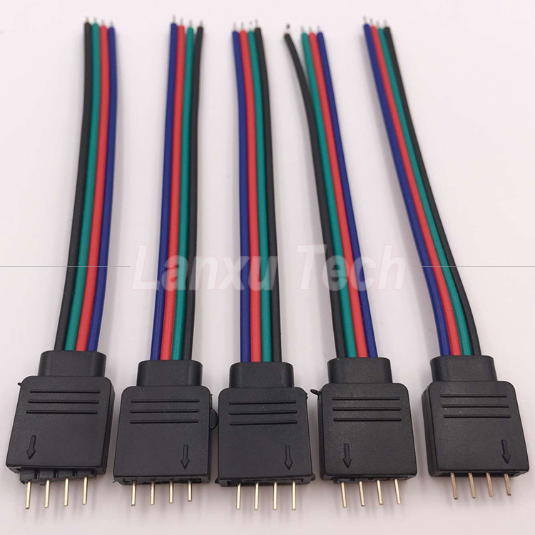 RGB 4 Pin Connector 5050 LED Strip Ribbon Cable
