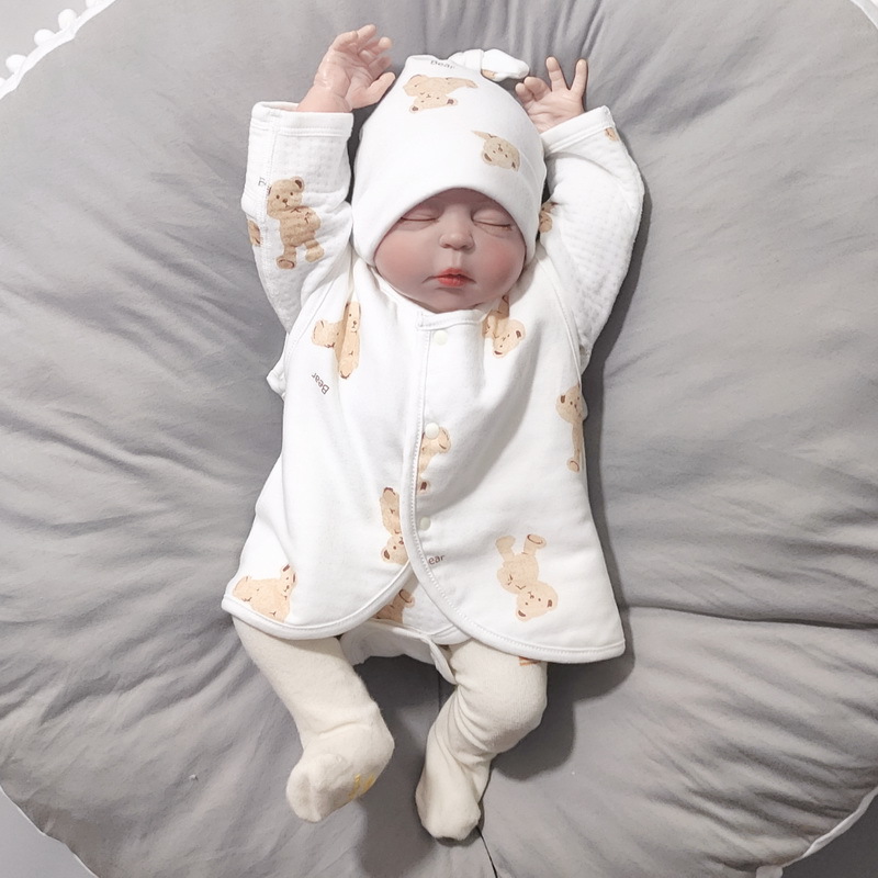 Custom Oem Odm Newbron Baby Boys Girls Top Draw-string 100%cotton Toddler Kids Clothing TOP