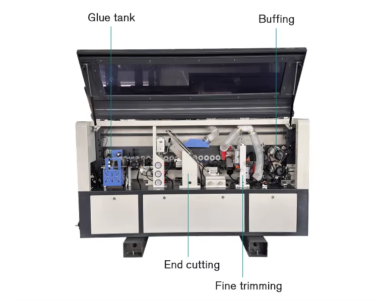 7KW Edge Banding Machine Automatic Fine Trimming Woodworking Edgebander
