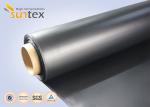 0.4mm Flexible Duct Coated Fiberglass Fabric Coated With Neoprene Rubber Black