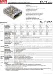 Hot sale meanwell RS-75 12V 75W Single Output Switching Power Supply led neon