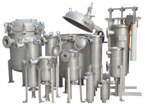 Wholesale 304 Stainless Steel Liquid Bag Filter Housings , Multi Bag Filter Housing from china suppliers