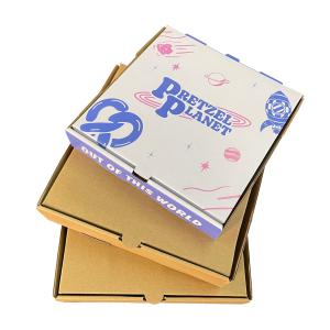 Wholesale Wholesale Custom Printed Size Color Kraft Paper Corrugated Food Pizza Packaging Box with Logo from china suppliers