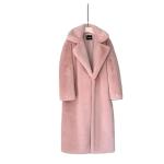 2023 Winter Women Coat Luxury Vegan Fur Coat Faux Mink Fur Women Long Faux Fur