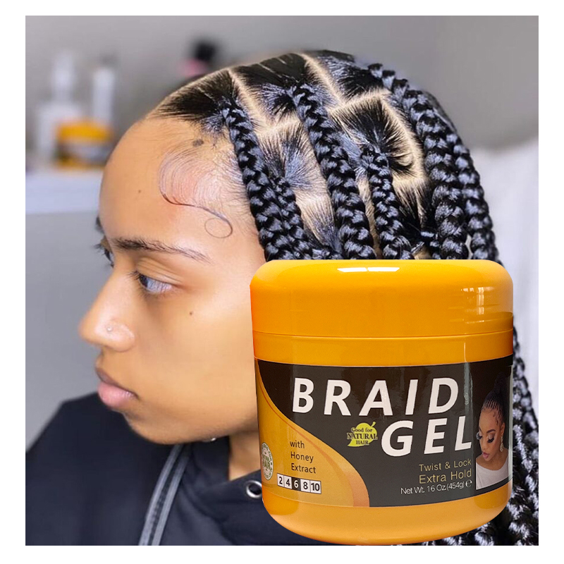 Black Women Edge Control Extra Hold Shine Jam Hair Styling Gel for All Natural Hair