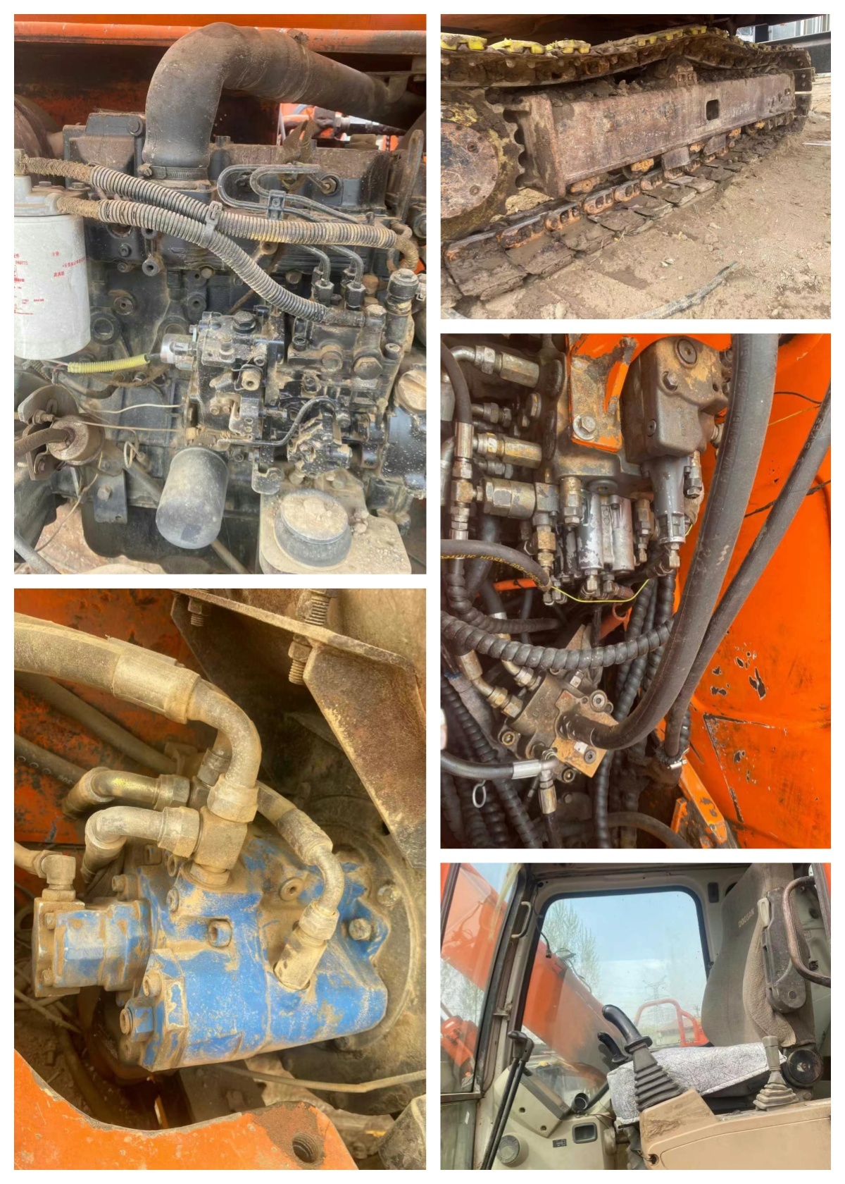 Used Doosan 80G Excavator Bucket Digger Heavy Machinery Good Condition Global Shipping