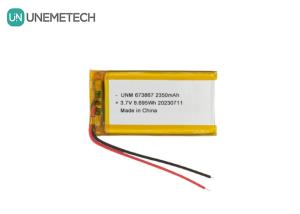 Wholesale 3.7V 2350mAh High Capacity Lithium Polymer Battery 673867 For Power Banks from china suppliers