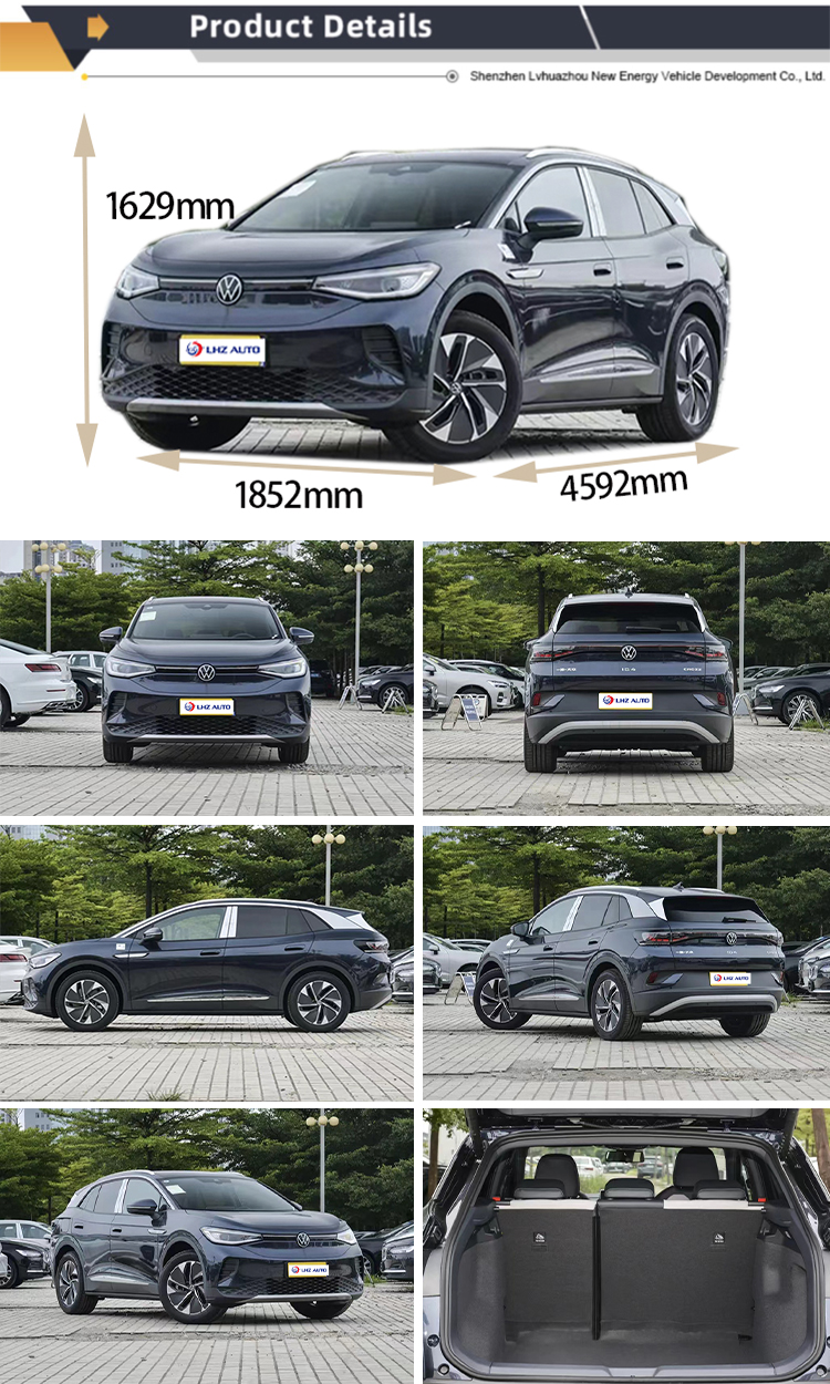 2024 Volkswagen ID4 Crozz Pure Electric EV Car Complete Colors 4592*1852*1629 Adult SUV