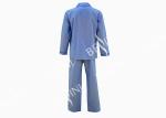 Soft Handfeel Mens Luxury Sleepwear Navy Piping Around The Neckline