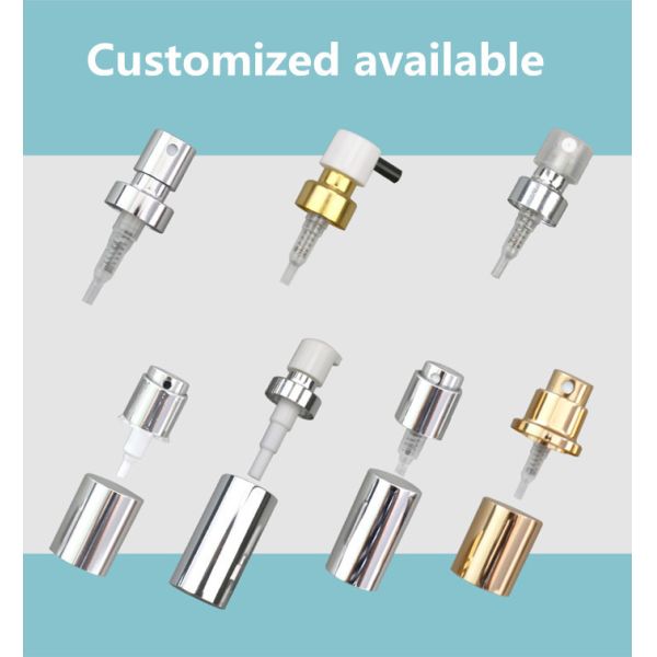 Different Sizes Aluminum 20mm Mist Pump Custom Metal Screw Spray Pump