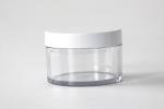 Round Thick Wall Face Cream Jars 150g , Clear PET Plastic Cosmetic Cream
