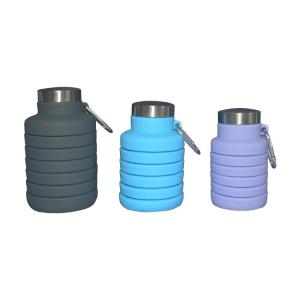 Wholesale Stocked Silicone Water Bottle 500ml Eco Friendly Collapsible Water Bottles from china suppliers