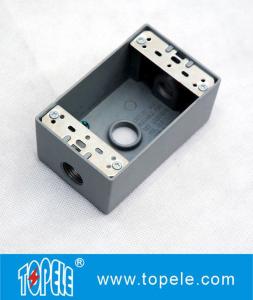 Wholesale UL Standard Weatherproof Electrical Boxes---- One Gang 3 Holes Outlet Boxes from china suppliers