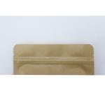 Eco Friendly Flat Bottom Bag 3.5 Recyclable Tea Paper Sealed Ziplockk Bags For