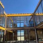 Waterproof Aluminum Window Exterior Unit Glass Curtain Wall 12A 5mm