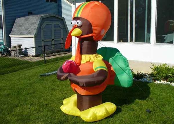 CE Certificated Outdoor Giant Advertising Inflatables Turkey For Halloween