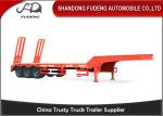 Heavy duty 3 axles spring ramp low loader truck trailer for sale