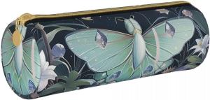 Wholesale Butterfly Pencil Case for Women Pen Pouch Cylinder Small Carrying Zipper Simple Durable Lightweight for Storage Bag from china suppliers