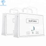 Rigid Glossy White Laminated Gift Bags Offset Printing Book Packaging