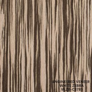 Wholesale 2500mm Engineered Wood Veneer White Zebra Straight Grain Zb-378s For Fancy Plywood from china suppliers