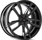 Black Face 3PC Forged Aluminum Rims Wheels Ford Mustang 20x9.5 | 20x12.5