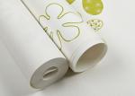 Japanese Style Durable Asian Inspired Wallpaper With Green Embossed Bloom