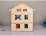 Kids DIY 55.5cm Garage Mini Dollhouse Furniture Wooden Miniature Dollhouse