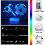 OEM Soccer LED 3D Illusion Night Light Dimmable Multiscene 5V 1A