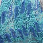 F50279 51"-52" customizable gold african cord lace fabric for wedding dress/
