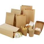 Custom Takeaway Brown Kraft Brown Paper Bread Bags For Sourdough Bread