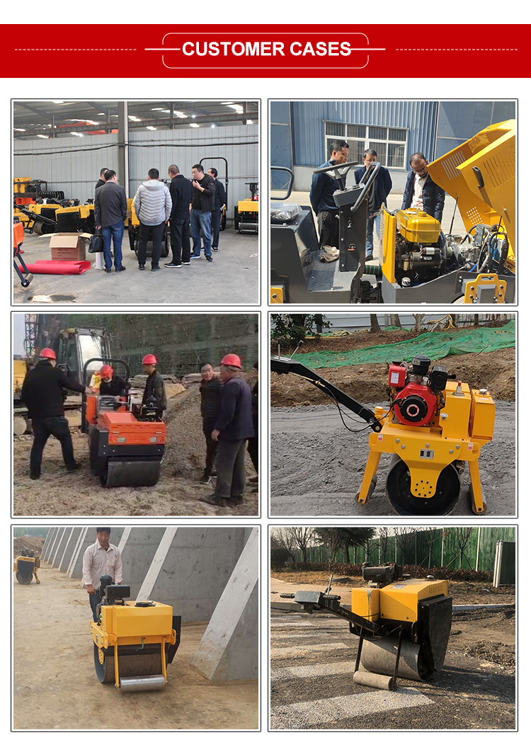 4450*1680*2750mm Mini Road Roller Compactor with Hydraulic Control ISO Certificate