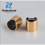 28 410 20 410 24 410 Aluminum Plastic Black Gold Disc Top Cap For Cosmetic