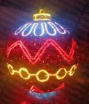 Giant Outdoor Christmas LED Big Ball 3D Motif Light For Lighting Display