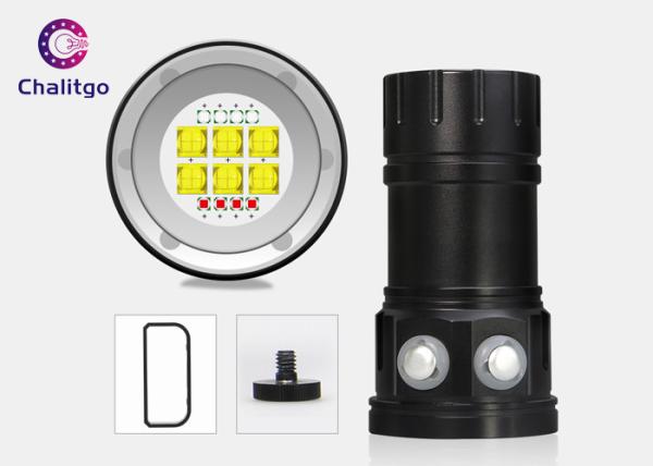 Waterproof High Brightness LED Flashlight 300W Max 18000LM White Four 18650