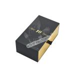 OEM ODM Drawer Paper Box Luxury Whisky Packaging Box With Ribbon