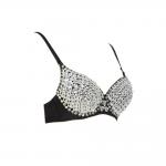 Unique Sexy Night Club Clothes Full Coverage Bras With Spikes , Ladies Club Wear
