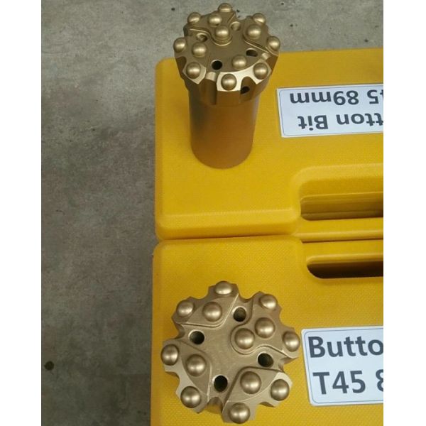 Tungsten Carbide Button Bits Rock Drilling 89mm For Atlas Copco Rock Drilling Rig