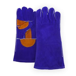 Wholesale Cowhide Leather Gloves Wear Resistant Extended Leather Palm Gloves Protection from china suppliers