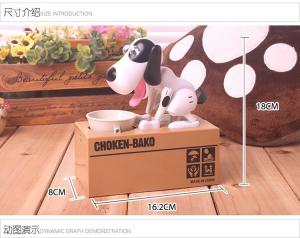 Wholesale Kingda Dog Coin Bank Money Box 380g Battery Operated CE certificate from china suppliers