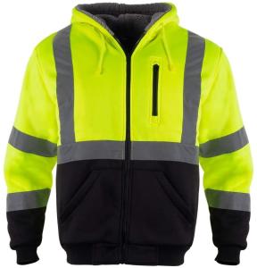 Wholesale 280GSM Polar Fleece Safety Winter Hi Vis Waterproof Jacket EN20471 from china suppliers