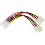 18 AWG Internal Power Cables Molex Male To 2 Port Molex IDE Female Power