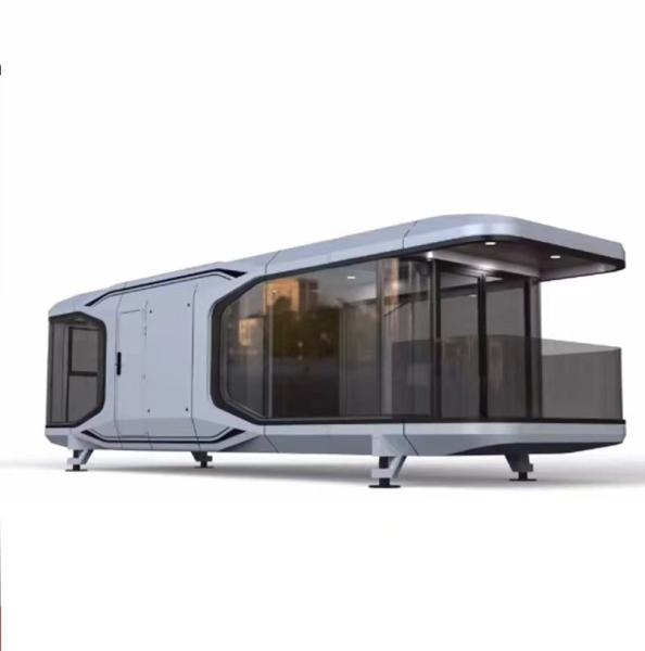 Rock Wool Sandwich Panel Wall Space Capsule House Luxury Modern Prefabricated