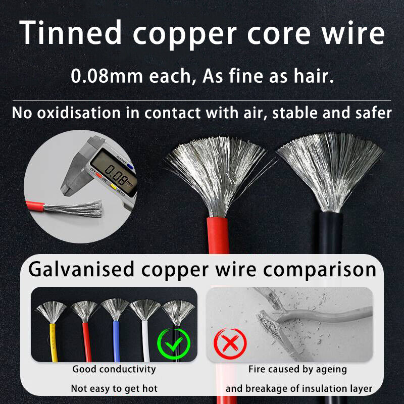 UL3135 Silicone Rubber Cable with High Temperature Resistant Insulation High flexibility silicone wire