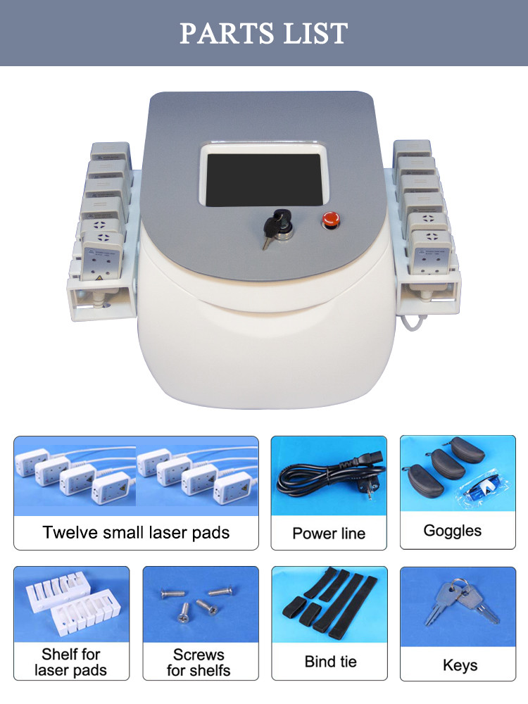 OEM Diode Laser Slimming Machine / Anti Aging Non Invasive Lipo Machine
