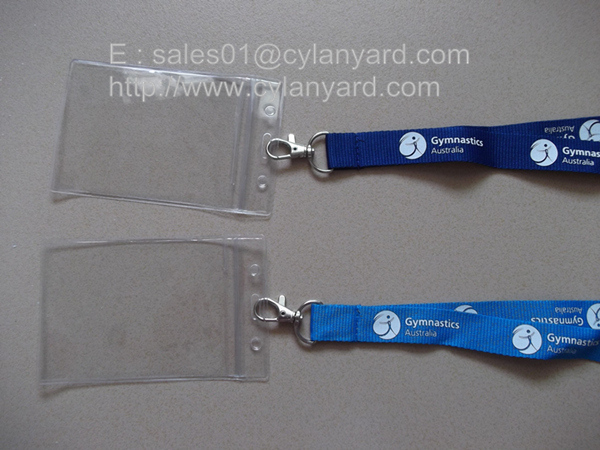 polyester ID tag lanyards ID badge lanyards