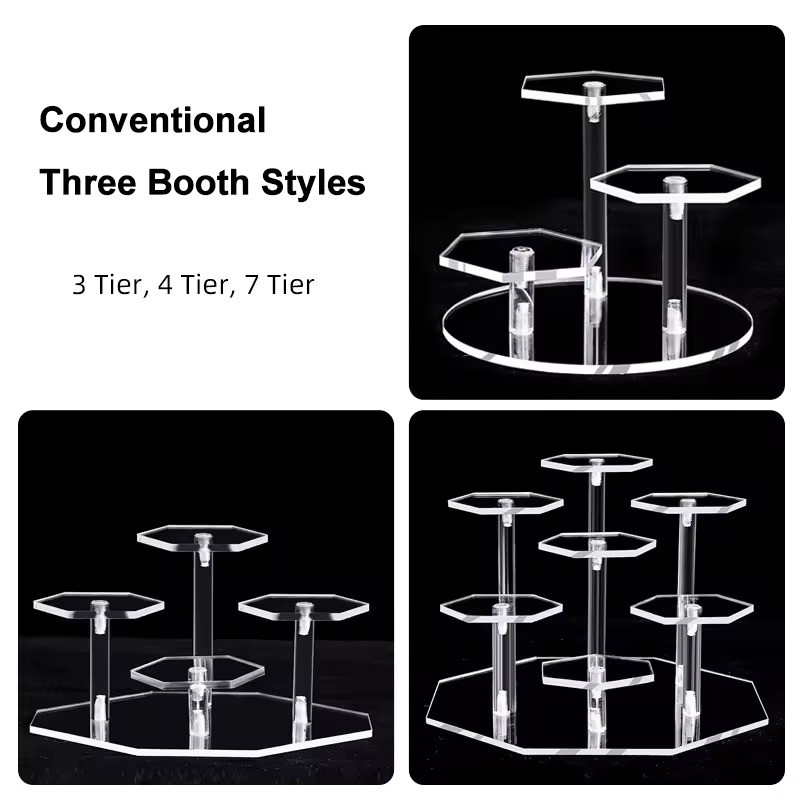 Assembled Acrylic Display Stand For Action Figures Dolls Jewelry Perfume Organizer