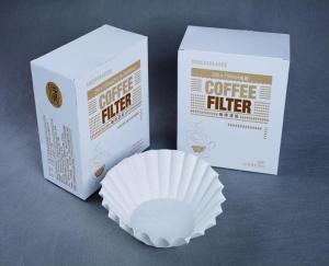 Wholesale 50 Pcs Basket Coffee Filter bleached Disposable Paper Basket For Coffee Maker from china suppliers