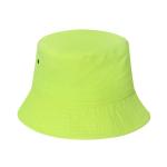 Retro Simple Breathable Fluorescent Cotton Bucket Hat For Women